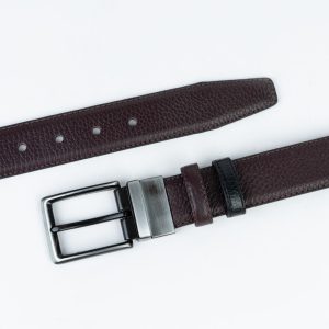 کمربند چرم دورو